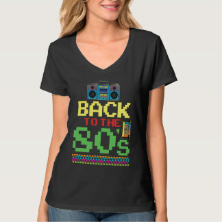 80s 80s retro vintage party back to the 80s costum t-shirt