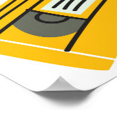  80's 90's doedelen met boem box, televisie poster (Hoek)