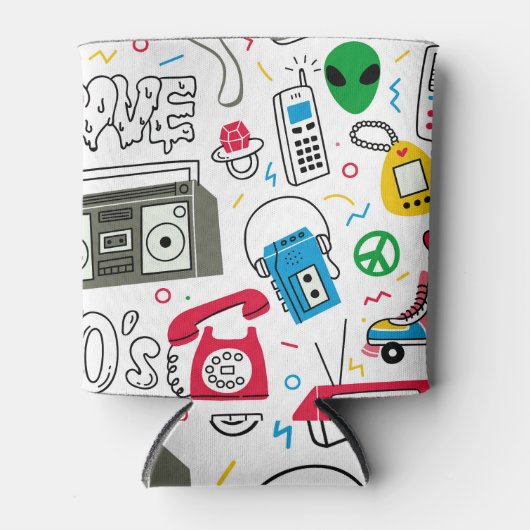  80's 90's Doodle collectie. Blikjeskoeler (Voorkant)