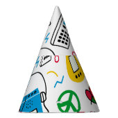  80's 90's Doodle collectie. Feesthoedjes (Rechts)