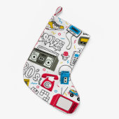  80's 90's Doodle collectie. Kleine Kerstsok (Voorkant (Hangend))