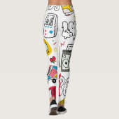  80's 90's Doodle collectie. Leggings (Achterkant)