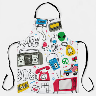  80's 90's Doodle collectie. Schort