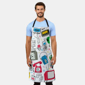  80's 90's Doodle collectie. Schort (Gedragen)