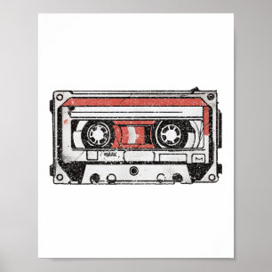 80s 90s Nostalgische Retro Cette Tape Throwback-me Poster