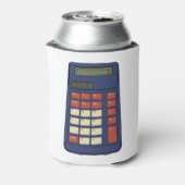 80's 90's Rekenmachine Wiskunde School Nostalgie Blikjeskoeler (Blikje Achterkant)