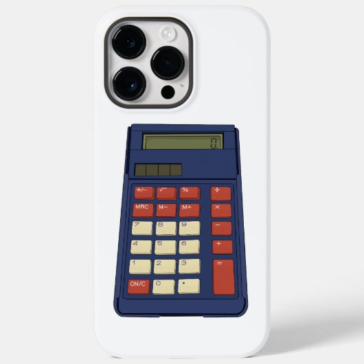 80's 90's Rekenmachine Wiskunde School Nostalgie Case-Mate iPhone Case (Achterkant)