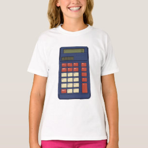 80's 90's Rekenmachine Wiskunde School Nostalgie T-shirt