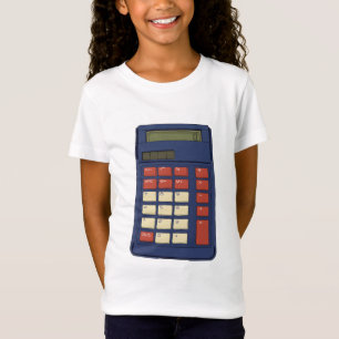 80's 90's Rekenmachine Wiskunde School Nostalgie T-shirt