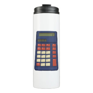 80's 90's Rekenmachine Wiskunde School Nostalgie Thermosbeker