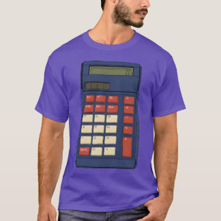 80s 90s Rekenmachine Wiskunde School Nostalgie vri T-shirt