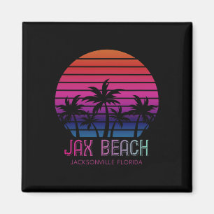 80s 90s Retro Kleuren Jacksonville Florida Vakanti Magneet
