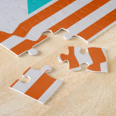 80s-90s Trendy geometrische achtergrond Legpuzzel (Zijkant)