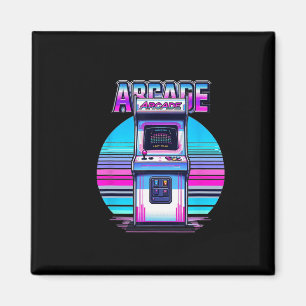 80s 90s Vintage Retro Arcade Videospel Old School Magneet
