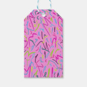 80s afdrukken in roze cadeaulabel (Voorkant)