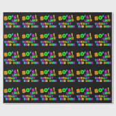 '80's als Rad Man Neon' Cadeaupapier (Vlak)