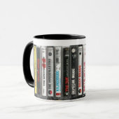 80's Alt rock Cassette Mug Mok (Voorkant links)