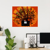 80s BoomBox Poster (Thuiskantoor)