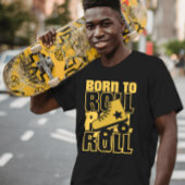 80s Born to roll Sakters zwart T-shirt