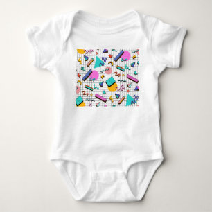 80s Bright Checkered: geometrisch. Romper