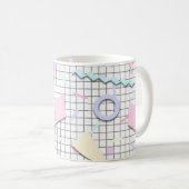 80s Candy Pastel Geo Print Mug (Devant droit)