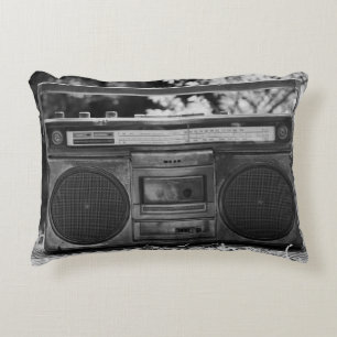 80s Cassette Stereo Boombox Accent Kussen