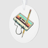 80s Cassette Tape Pencil 1980s Retro Vintage Throw (devant)