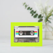 80s cassettebandje briefkaart (Staand voorkant)