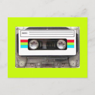 80s cassettebandje briefkaart