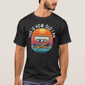80s Cassettebandje met potlood, zo oud ben ik T-shirt