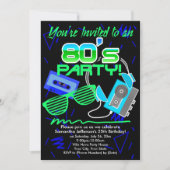 80s Cassettebandje Partij Kaart (Voorkant)