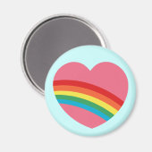 80's Chunky Rainbow Heart Magnet (Recto/Verso)