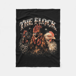 80s Ckyard Kippenliefhebber Heavy-metal Rockmuziek Fleece Deken