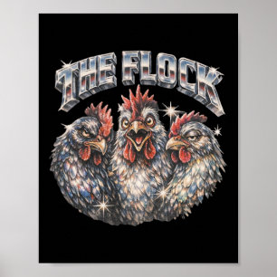 80s Ckyard Kippenliefhebber Heavy-metal Rockmuziek Poster