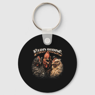 80s Ckyard Kippenliefhebber Heavy-metal Rockmuziek Sleutelhanger