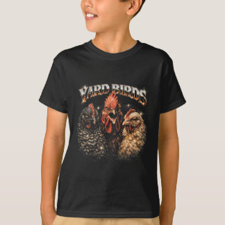 80s Ckyard Kippenliefhebber Heavy-metal Rockmuziek T-shirt