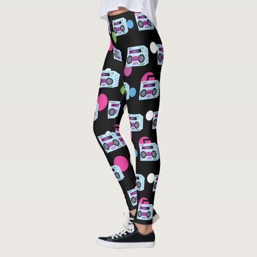 80s Costume Halloween Leggings (Gauche)