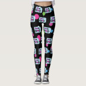 80s Costume Halloween Leggings (Devant)