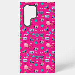 80s Costume Vibrant pink Retro culture pop Samsung Galaxy Hoesje