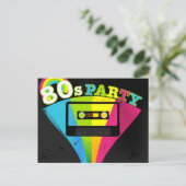 80s de Achtergrond van de Partij Briefkaart (Staand voorkant)