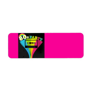 80s de Achtergrond van de Partij Etiket