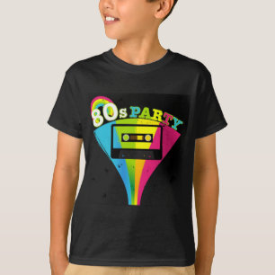 80s de Achtergrond van de Partij T-shirt