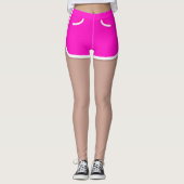 80s de sport rose avec courts Leggings (Devant)