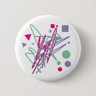 80s design tachtig splash medley art ronde button 5,7 cm