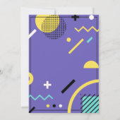 80's Feest  | 80's Verjaardag Kaart (Achterkant)