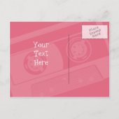  80's Feestuitnodiging Uitnodiging Briefkaart (Achterkant)