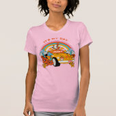 80s Flashback Retro Verjaardagsfeestje Roze T-shirt (Voorkant)