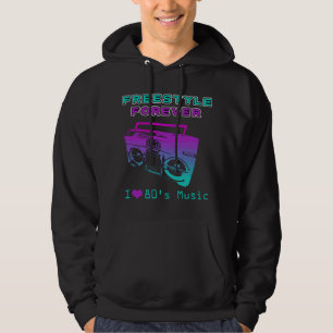 80's Freestyle Muziek Ik Hou Van De Jaren Tachtig Hoodie