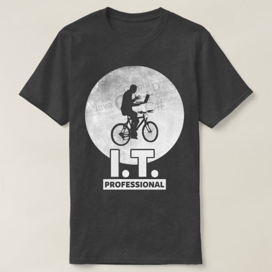 80s geïnspireerd geschenk voor programmeurs ontwik t-shirt (Design voorkant)