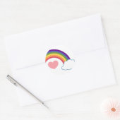 80's Heart & Rainbow - stickers (Envelop)